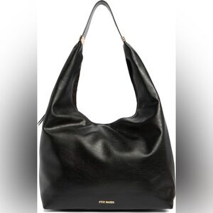 Steve Madden Nicola Sleek Black Hobo Bag